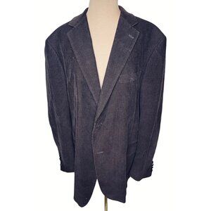 Dockers Mens Corduroy Blazer Jacket 48R Brown Cotton 2-Button Sport Coat